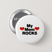 Meine Mama Rocks Button (Vorne & Hinten)