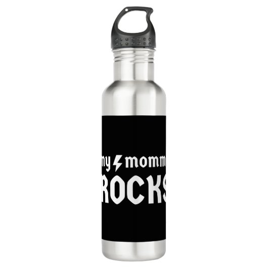 Meine Mama Rocks Edelstahlflasche (Vorderseite)