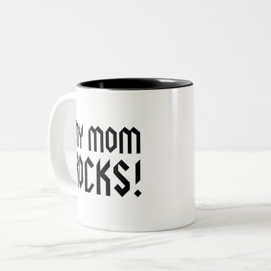 Meine Mama rockt! Tasse (Vorderseite Links)