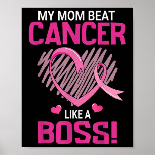 Meine Mama schlägt Brustkrebs wie ein Boss-Krieger Poster