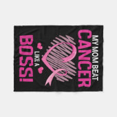 Meine Mama schlägt Brustkrebs wie eine Boss-Kriege Fleecedecke (Vorderseite (Horizontal))
