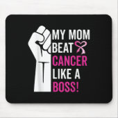 Meine Mama schlägt Brustkrebs wie eine Boss-Kriege Mousepad (Vorne)
