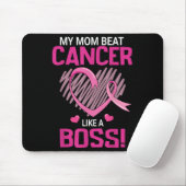 Meine Mama schlägt Brustkrebs wie eine Boss-Kriege Mousepad (Mit Mouse)
