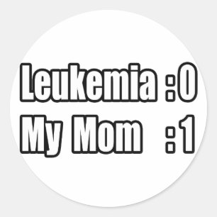 Meine Mama schlägt Leukämie (Scoreboard) Runder Aufkleber