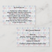 Meine Mama setzt Business Calling Card Hausfahrrad Telefonnummerkarte (Vorne/Hinten)