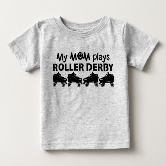 Meine Mama spielt Roller Derby, Roller Skaten Baby T-shirt (Vorderseite)
