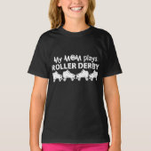 Meine Mama spielt Roller Derby, Roller Skaten T-Shirt (Vorderseite)