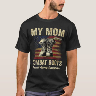 Meine Mama trägt die Kampfstiefel, die stolze Arme T-Shirt