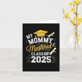 Meine Mami beherrschte es Cl of 2025 Master Abschl Karte (Gelbe Blume)