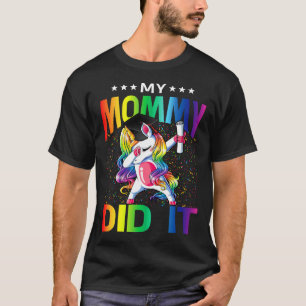 Meine Mami hat es Abschluss gemacht Unicorn gestuf T-Shirt