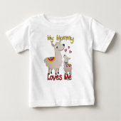 Meine Mami-Lieben Ich Llama Baby T-shirt (Vorderseite)