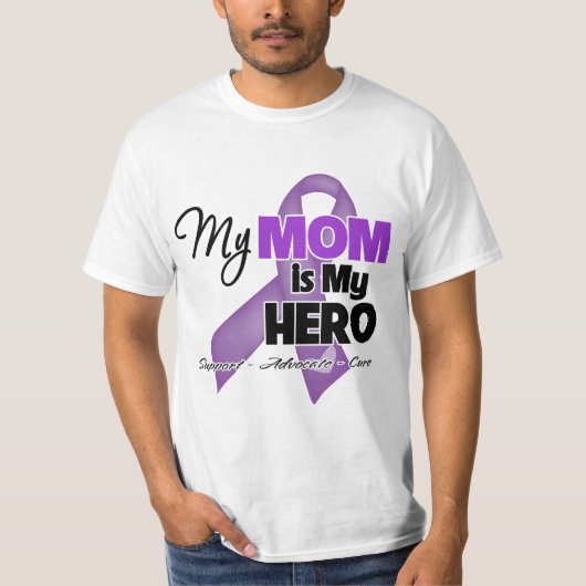 Meine Mamma ist mein Held - lila Band T-Shirt (Vorderseite)