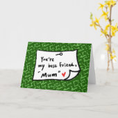 meine Mamma, mein bester Freund Karte (Gelbe Blume)