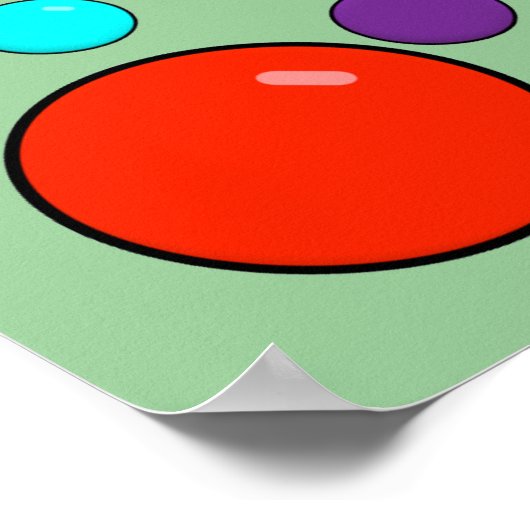 Meine Marbles verlieren Witziges Poster-Zeichen Poster (Ecke)