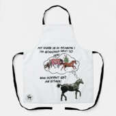 MEINE MARE IST IN DER SAISON, FALSCHES PFERD-COMIC SCHÜRZE (Vorderseite)