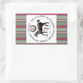 meine Markenstreifen Rechteckiger Aufkleber (Tasche)