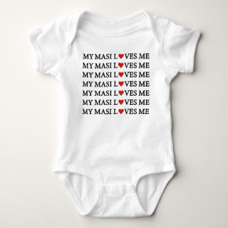 MEINE MASI-LIEBEN MICH ROT HERZ BABY STRAMPLER