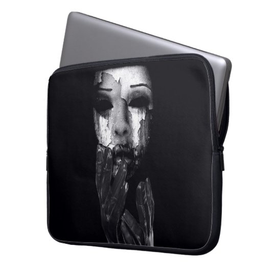 Meine Maske Laptopschutzhülle (Vorderseite Links)