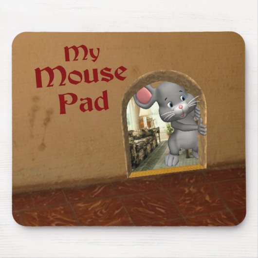 Meine Maus Pad Pun Funny Play auf Words Mousepad (Vorne)