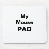 Meine Maus Pad Typografie Mousepad (Vorne)