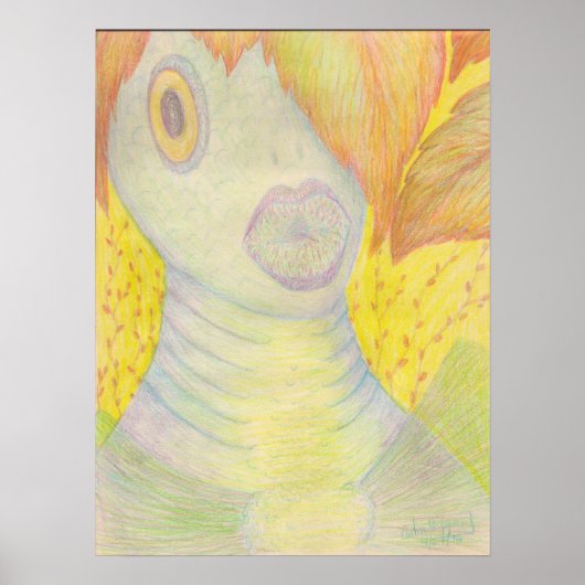 "Meine Meerjungfrau" Canvas Print Poster (Vorne)