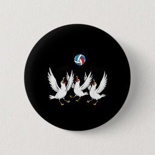 Meine Meine Meine Volleyball Möwen Lustiger Strand Button