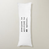 MEINE Meinung Seitenschläferkissen (Vorderseite Vertikal)