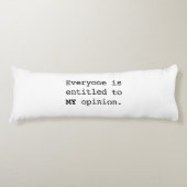 MEINE Meinung Seitenschläferkissen (Vorderseite)