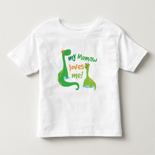 Meine Memaw Lieben ich Dinosaurier Kleinkind T-shirt (Vorderseite)
