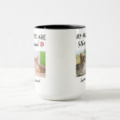 Meine Menschen heiraten – 2 individuelles Katzenfo Tasse (Zentrum)