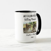 Meine Menschen heiraten – 2 individuelles Katzenfo Tasse (VorderseiteRechts)