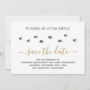 Meine Menschen heiraten - Benutzerdefinierte Pet-W Save The Date