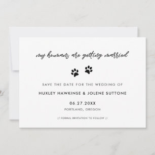 Meine Menschen heiraten Cute simple Save The Date