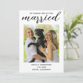 Meine Menschen heiraten - Einfache Hochzeit bei Hu Save The Date (Stehend Vorderseite)