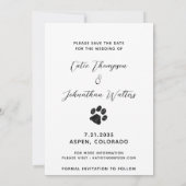 Meine Menschen heiraten - Einfache Hochzeit bei Hu Save The Date (Rückseite)