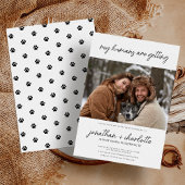 Meine Menschen heiraten gerne einen lustigen Hund Save The Date