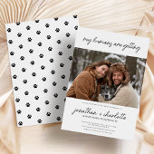 Meine Menschen heiraten gerne einen lustigen Hund Save The Date