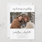 Meine Menschen heiraten gerne einen lustigen Hund Save The Date (Vorderseite)