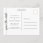 Meine Menschen heiraten Hochzeit Ankündigungspostkarte (Rückseite)