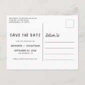 Meine Menschen heiraten Hund und Foto Save the Dat Ankündigungspostkarte (Rückseite)