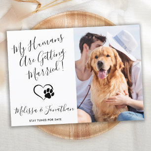 Meine Menschen heiraten Hunde-Hochzeitsankündigung Ankündigung