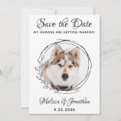 Meine Menschen heiraten Hundebüt Save The Date (Vorderseite)