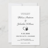 Meine Menschen heiraten Hundebüt Save The Date (Rückseite)