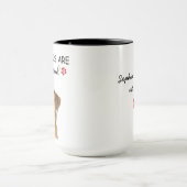 Meine Menschen heiraten lustige Hunde-Verlobung Tasse (Zentrum)