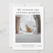 Meine Menschen heiraten Personalisiert Hochzeit Save The Date (Vorderseite)