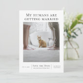 Meine Menschen heiraten Personalisiert Hochzeit Save The Date (Stehend Vorderseite)