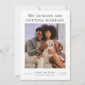 Meine Menschen heiraten Personalisiert Hochzeit Save The Date (Vorderseite)