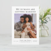 Meine Menschen heiraten Personalisiert Hochzeit Save The Date (Stehend Vorderseite)