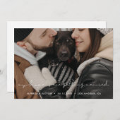 Meine Menschen heiraten Pet-Foto Ankündigung (Vorne/Hinten)