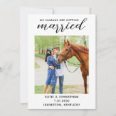 Meine Menschen heiraten Pferde mit Pferden Save The Date (Vorderseite)